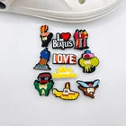 Beatles SET OF 10 Shoe Charms Fits Crocs – Music Shoe Charms collection