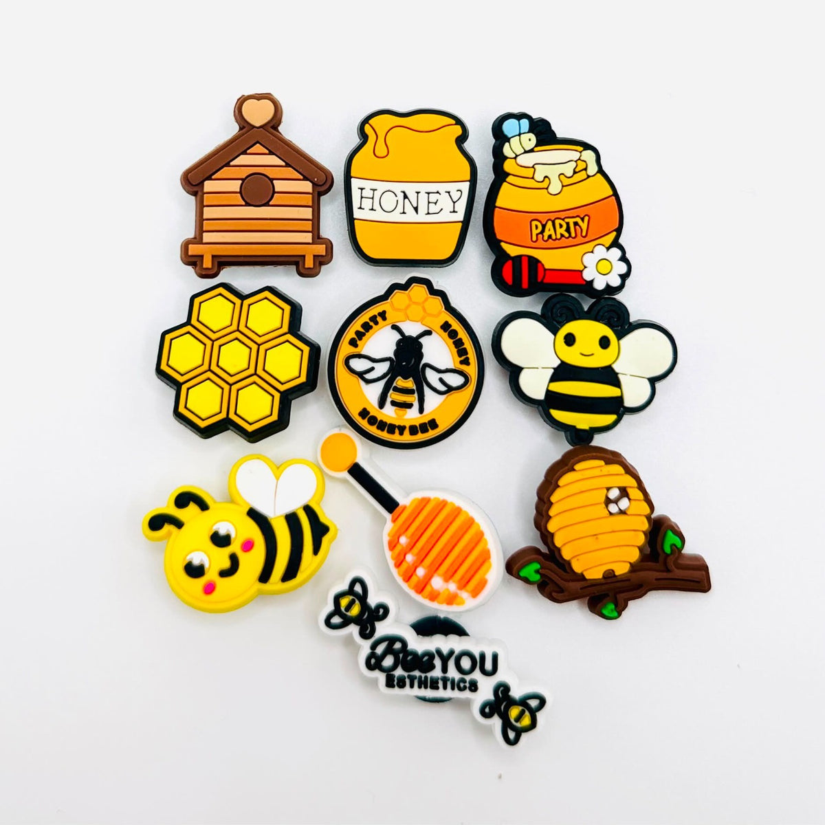 Bee SET OF 10 Shoe Charms Fits Crocs – Animal Shoe Charms collection