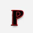 Stranger Things Red and Black Letters Charms