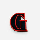 Stranger Things Red and Black Letters Charms