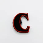 Stranger Things Red and Black Letters Charms