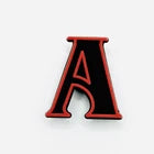 Stranger Things Red and Black Letters shoe charms for Croc-style clogs