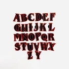 Stranger Things Red and Black Letters Charms