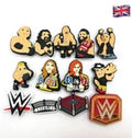 Wrestling shoe charms for Croc-style clogs
