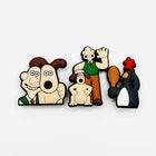 Wallace and Gromit shoe charms for Croc-style clogs