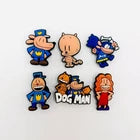 Dog Man shoe charms for Croc-style clogs