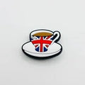 British Cup of Tea shoe charms for Croc-style clogs