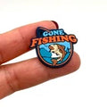 Fishing shoe charms for Croc-style clogs