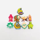 Islamic Eid Mubarak shoe charms for Croc-style clogs