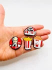 KFC Fast Food shoe charms for Croc-style clogs