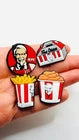 KFC Fast Food shoe charms for Croc-style clogs
