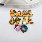 Christmas Winnie Pooh Charms SET OF 10