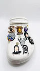 Wednesday shoe charms for Croc-style clogs