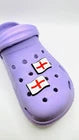 England St George Flags shoe charms for Croc-style clogs