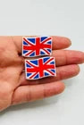 Union Jack Flag shoe charms for Croc-style clogs