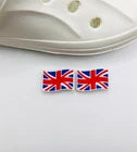Union Jack Flag shoe charms for Croc-style clogs