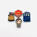Doctor Who shoe charms for Croc-style clogs