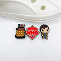 Doctor Who shoe charms for Croc-style clogs