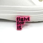 Positive Message shoe charms for Croc-style clogs