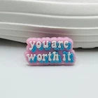 Positive Message shoe charms for Croc-style clogs