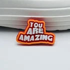 Positive Message shoe charms for Croc-style clogs