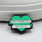 Positive Message shoe charms for Croc-style clogs