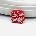 Positive Message shoe charms for Croc-style clogs