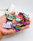 Positive Message shoe charms for Croc-style clogs