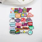 Positive Message shoe charms for Croc-style clogs