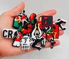 Ronaldo Football shoe charms for Croc-style clogs