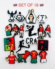 Ronaldo Football shoe charms for Croc-style clogs