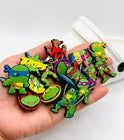 Ninja Turtles shoe charms for Croc-style clogs