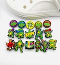 Ninja Turtles shoe charms for Croc-style clogs