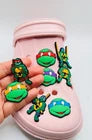 Ninja Turtles shoe charms for Croc-style clogs