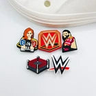 Wrestling shoe charms for Croc-style clogs