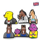 Bojack shoe charms for Croc-style clogs