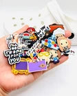 Friends shoe charms for Croc-style clogs
