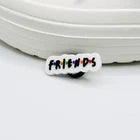Friends shoe charms for Croc-style clogs