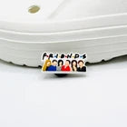 Friends shoe charms for Croc-style clogs