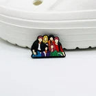 Friends shoe charms for Croc-style clogs