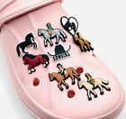 Horse shoe charms for Croc-style clogs