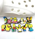 Simpsons shoe charms for Croc-style clogs