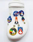 Space shoe charms for Croc-style clogs