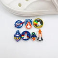Space shoe charms for Croc-style clogs