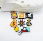 Pirate shoe charms for Croc-style clogs