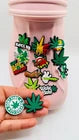Weed shoe charms for Croc-style clogs