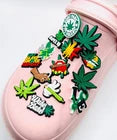 Weed shoe charms for Croc-style clogs