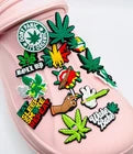 Weed shoe charms for Croc-style clogs