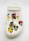 Mickey & Minnie Mouse shoe charms for Croc-style clogs