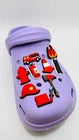 Firefighter shoe charms for Croc-style clogs